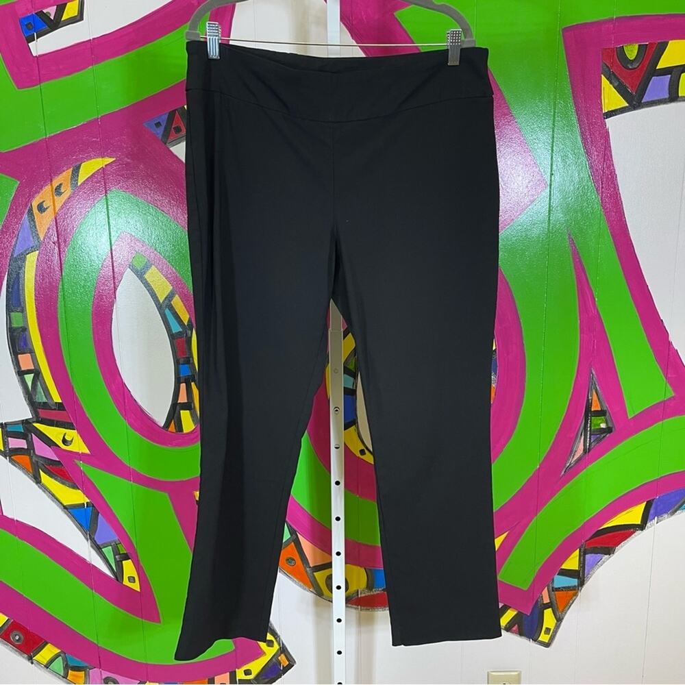 Hilary Radley Pull On Black Slacks. Size 16. In excellent condition!